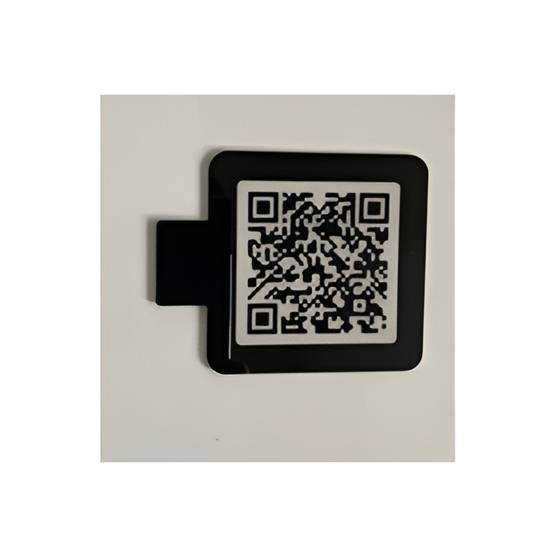 QR code à  fixer sur le porte-affiche format 4 x 4 cm