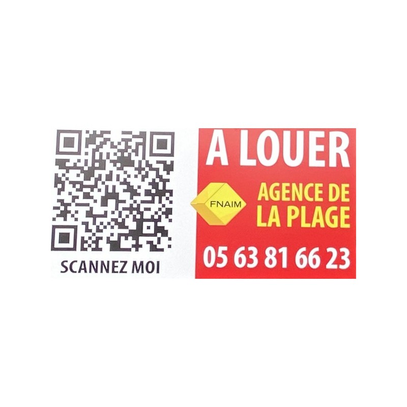 Panneau A Vendre et A Louer avec QR code