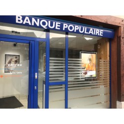 Porte affiche Banque Cristal